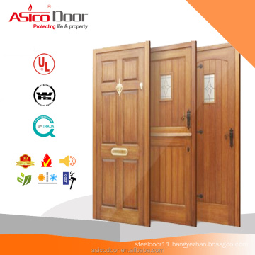 100% solid timber door, solid door decorative moulded wooden door